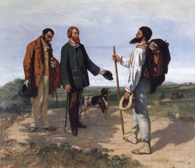 Gustave Courbet The Meeting Spain oil painting art